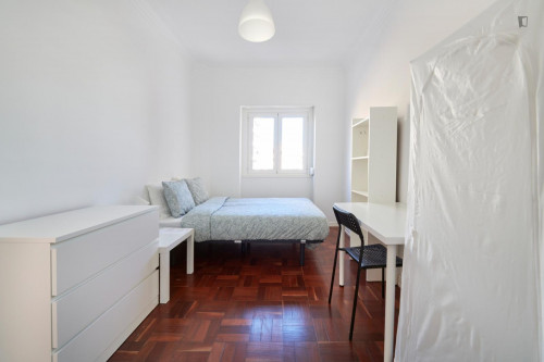 Homely double bedroom in Entrecampos