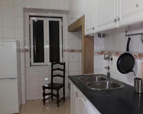Cool double bedroom near Faculdade de Belas-Artes da Universidade de Lisboa
