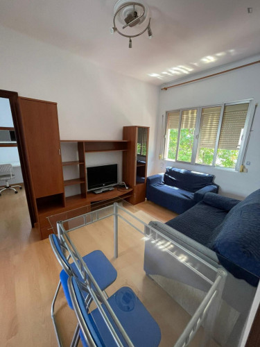 Very cool single bedroom in well-linked Los Remedios