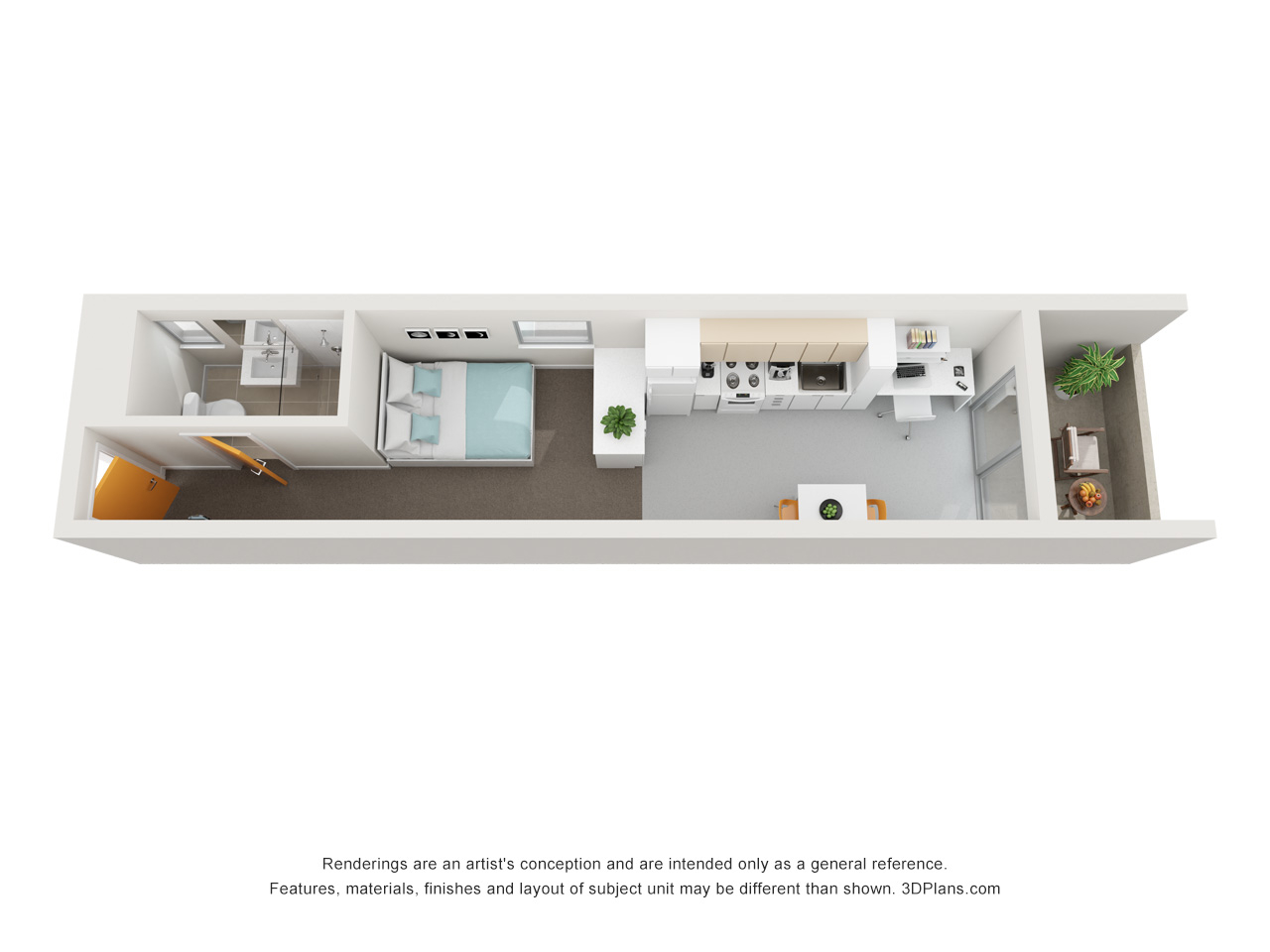Superior Studio With Balcony Apartment - 3