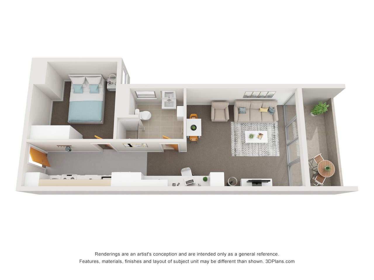 1 Bedroom Apartment