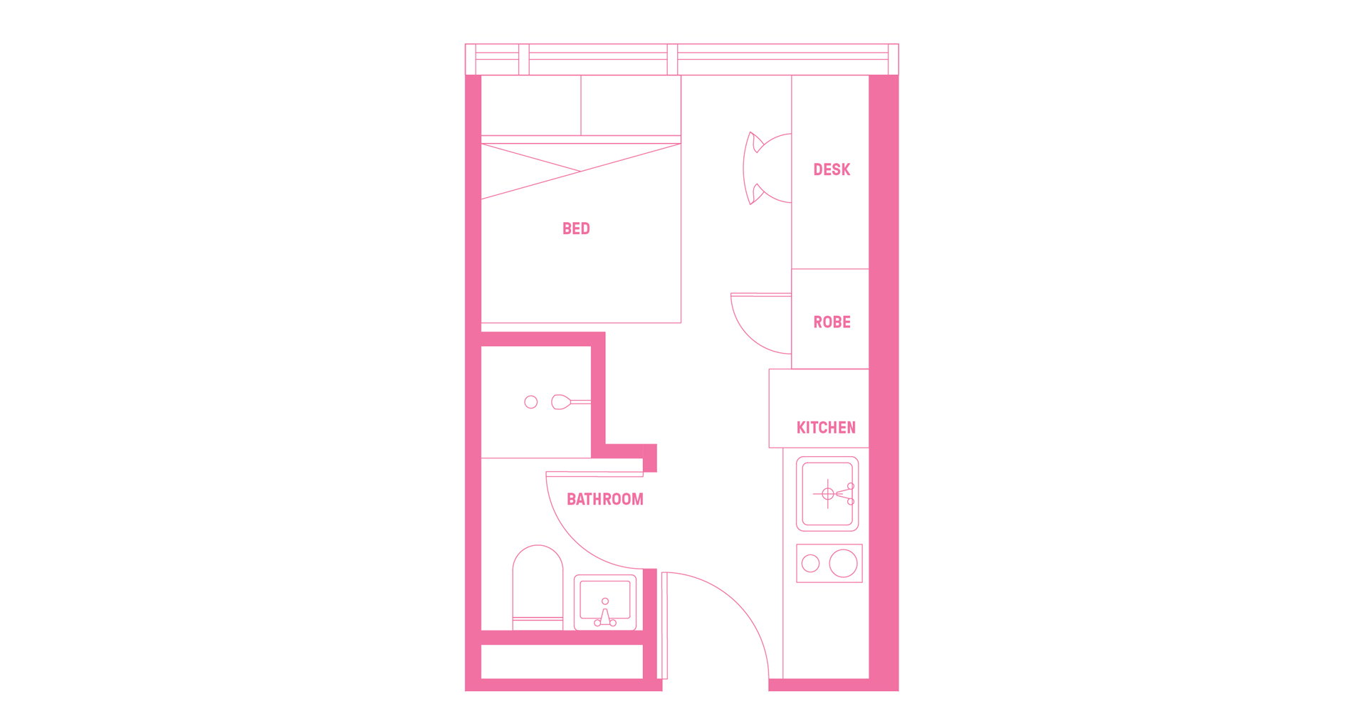  Double Bed, Ultra Studio Apartment, Standard View  -  اتيرا لاتروب اس تي  - Gallery -  5