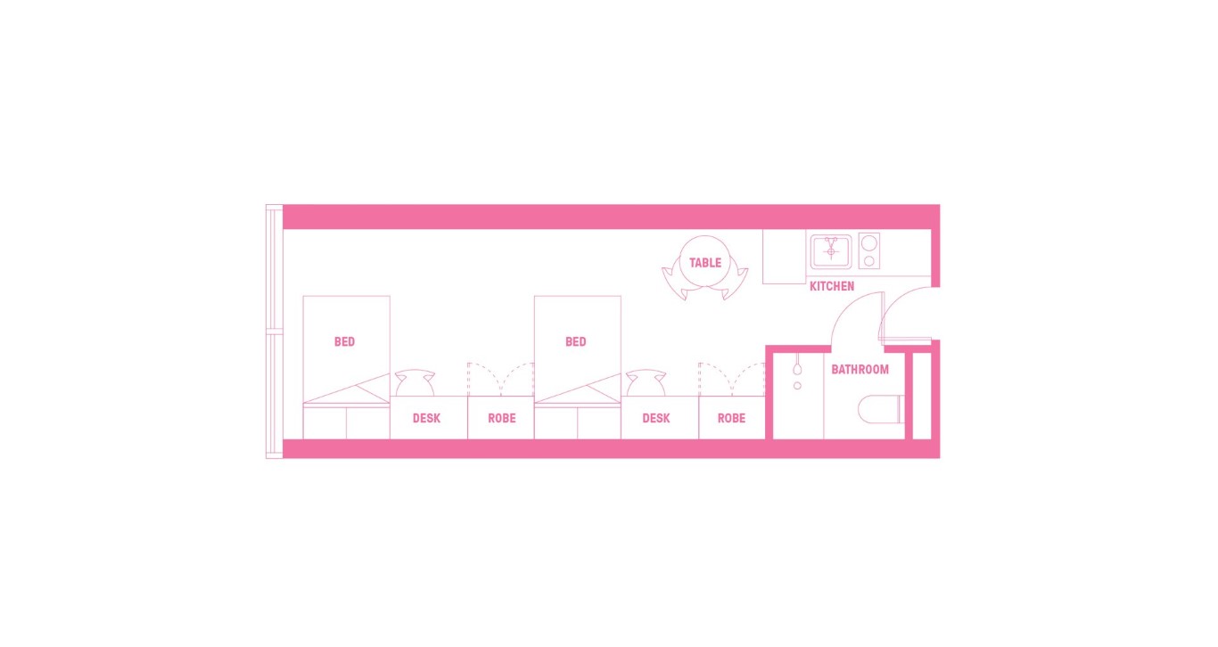  King Single Bed, Ultra Twin Apartment, Standard View  -  اتيرا لاتروب اس تي  - Gallery -  9