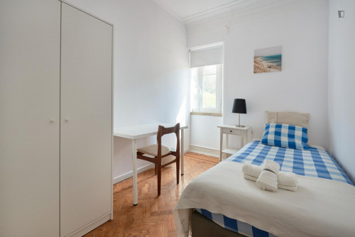 Inviting single bedroom close to Instituto Superior Técnico