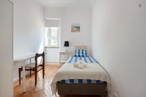 Inviting single bedroom close to Instituto Superior Técnico