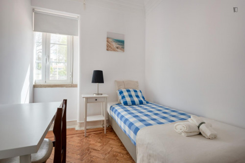 Inviting single bedroom close to Instituto Superior Técnico