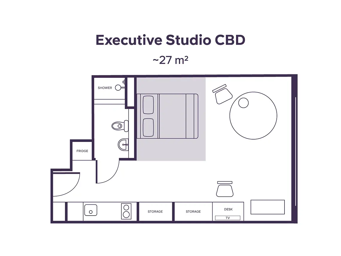  Executive Studio With CBD View  -  Berkeley Street  - Gallery -  3