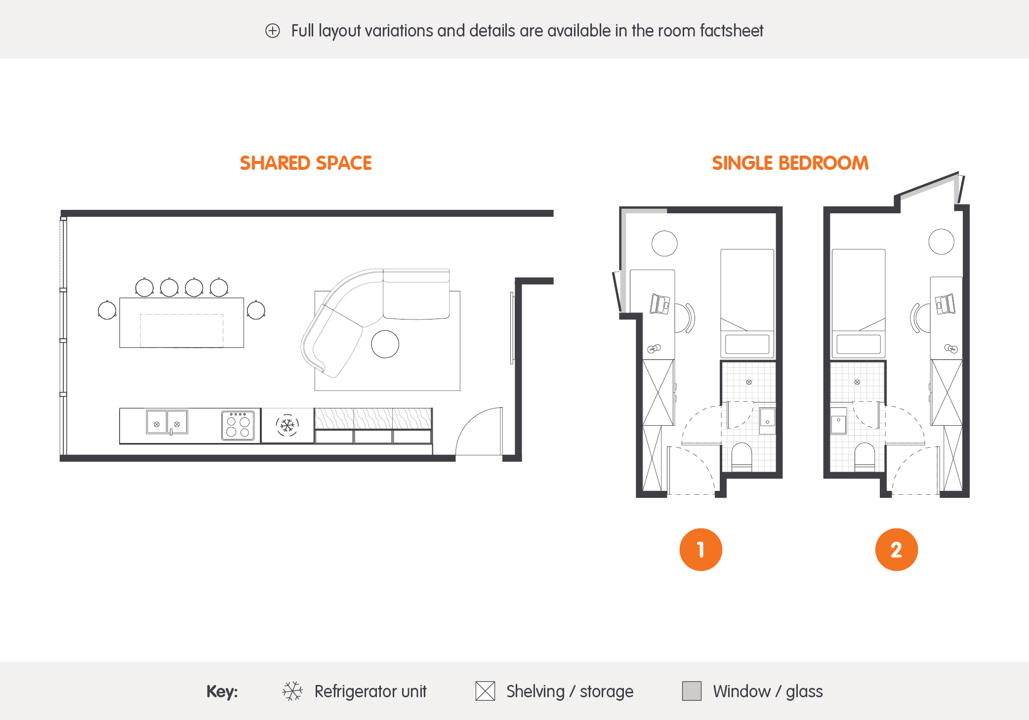 Premium Single Room – 6 Share Apt - 3