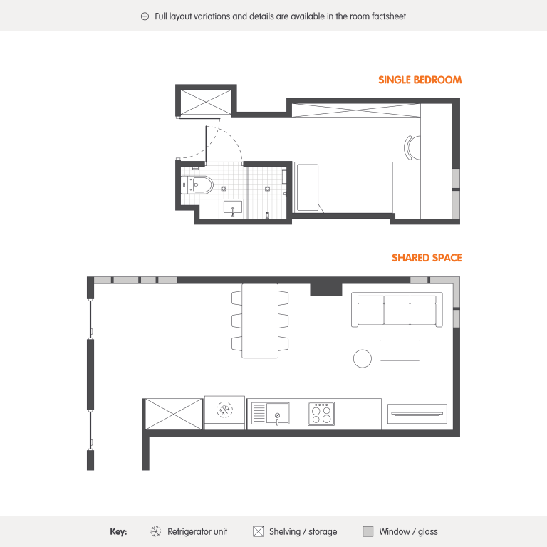  سنجل بيد رووم 6 شير ابارتمنت  -  اجلو تشاتوود  - Gallery -  7
