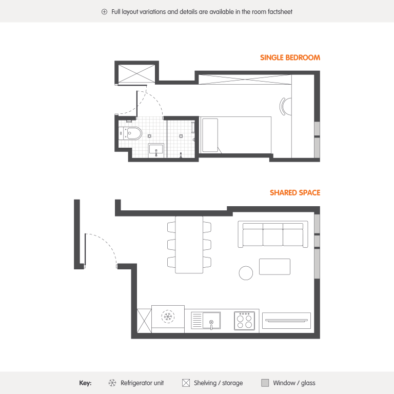  سنجل بيد رووم 4 شير ابارتمنت  -  اجلو تشاتوود  - Gallery -  8