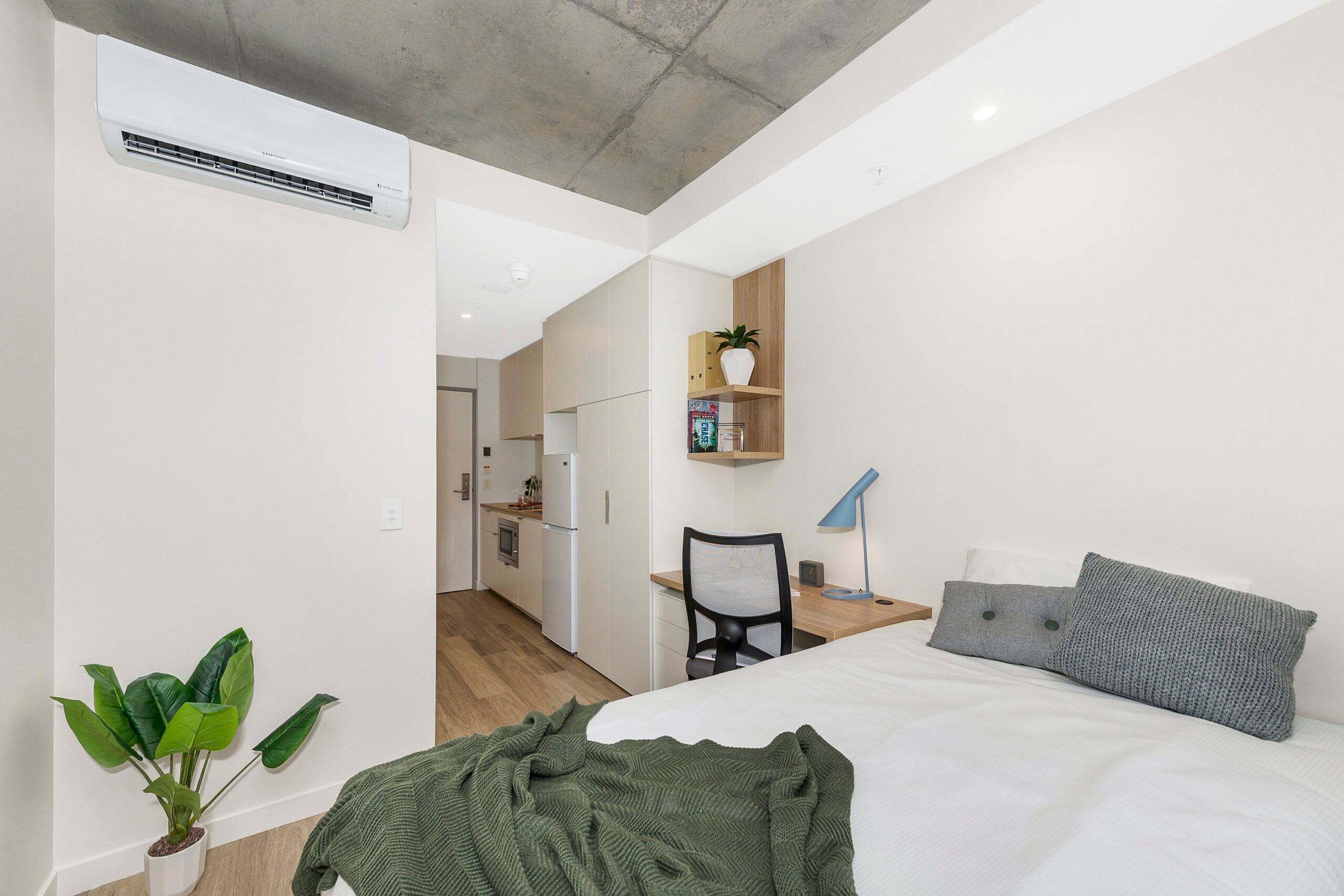  King Single Bed, Signature Plus Twin Apartment, Standard View  -  Scape St Lucia  - Gallery -  4
