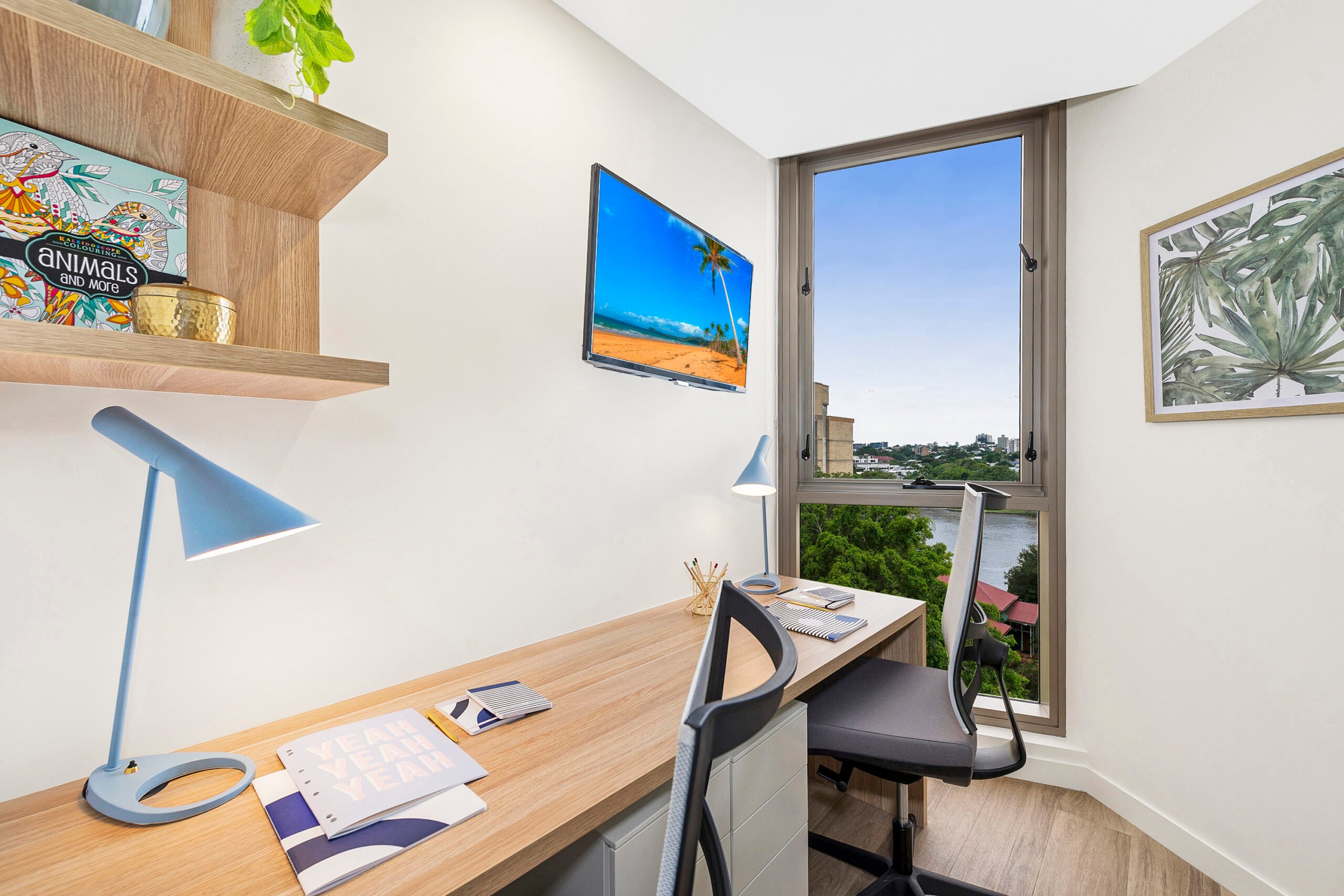 King Single Bed, Twin Bunk Apartment, Standard View - Scape St Lucia - Gallery - 2