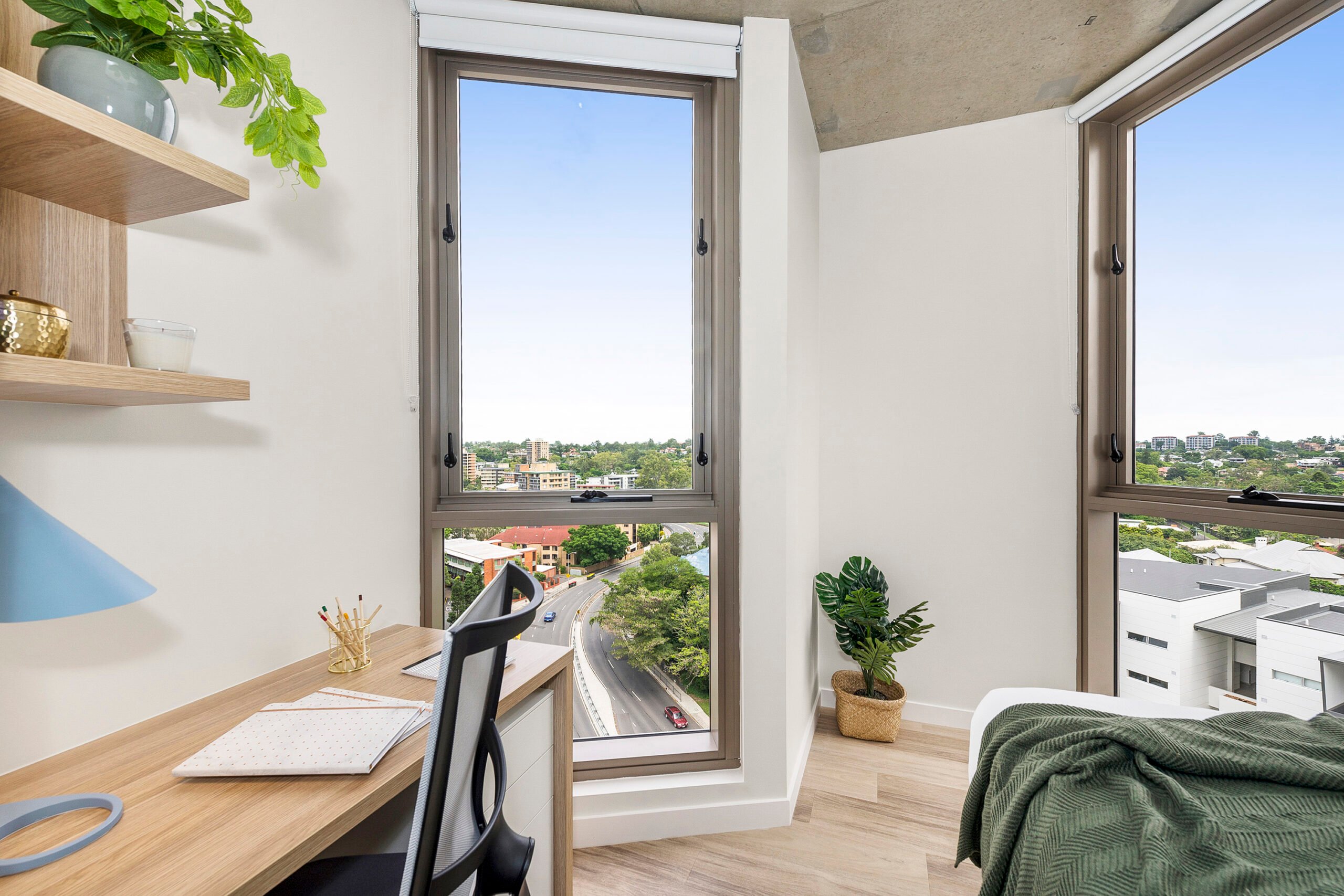  King Single Bed, Ultra Twin Apartment, Standard View  -  Scape St Lucia  - Gallery -  10