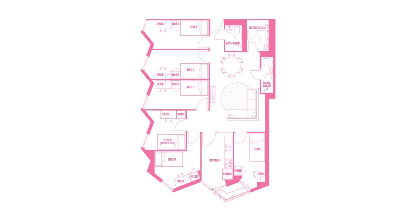  King Single Bed, 4 Bed Apartment  -  Scape St Lucia  - Gallery -  6