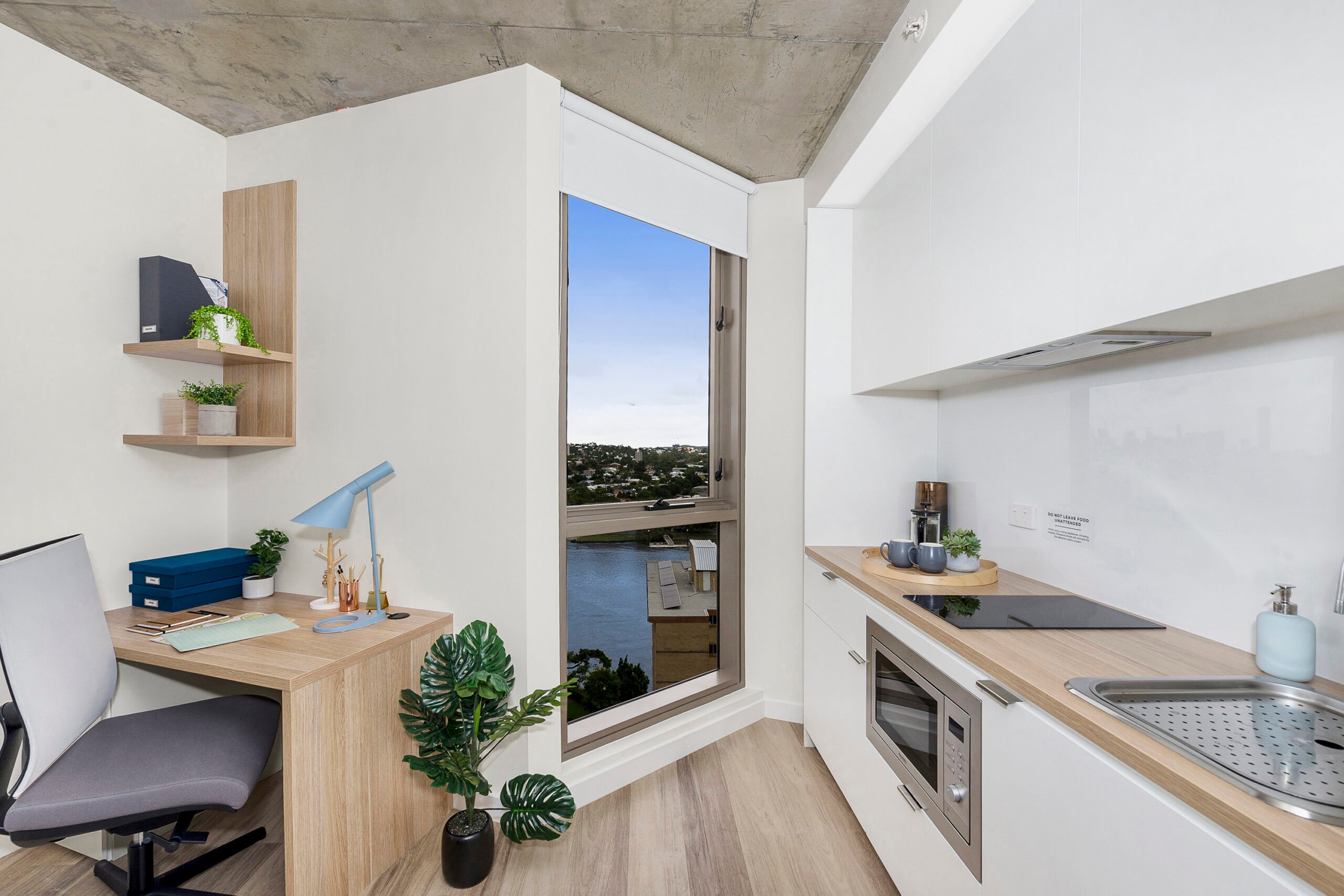 Double Bed, Large Studio Apartment Standard View - Scape St Lucia - Gallery - 13