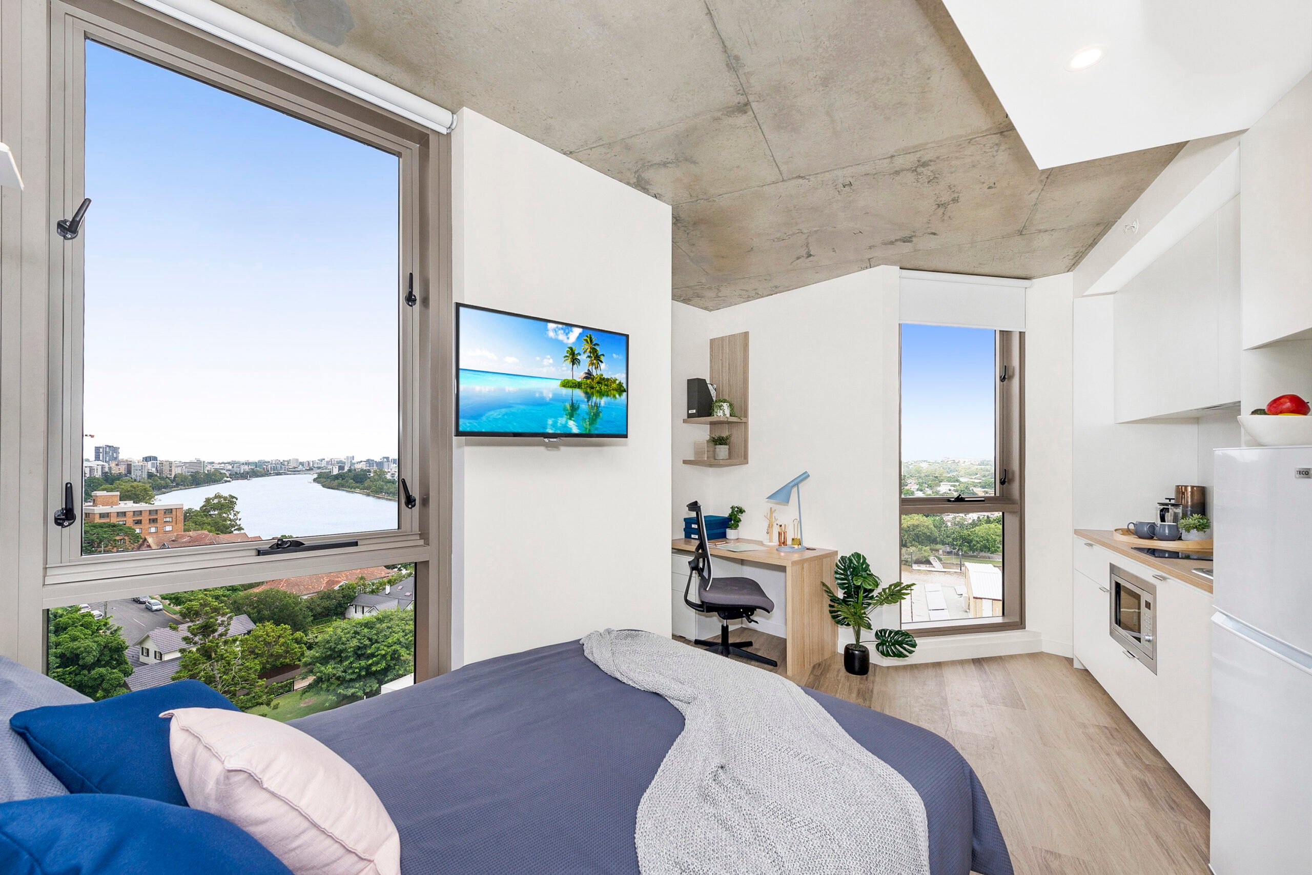  Double Bed, Ultra Studio Apartment, Premium View  -  Scape St Lucia  - Gallery -  10