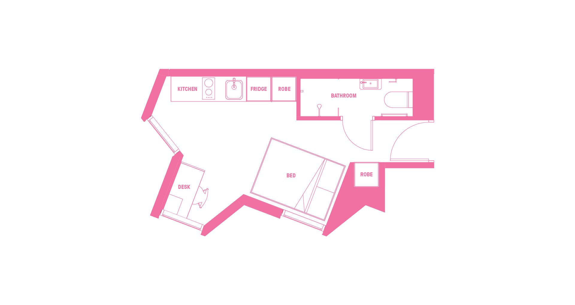  Double Bed, Ultra Studio Apartment, Premium View  -  Scape St Lucia  - Gallery -  6