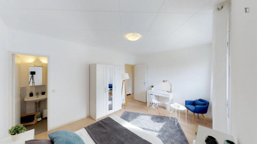 Appealing double bedroom near Parc Sergent Blandan