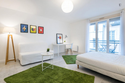 Large pretty double bedroom in La Guillotière-Sud