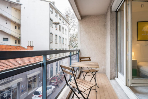 Large pretty double bedroom in La Guillotière-Sud  - Gallery -  5