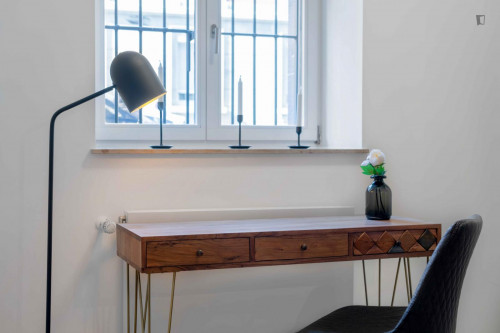 Modern double bedroom in Stuttgart