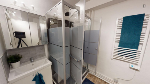 Stunning double bedroom in a 5-bedroom apartment near Place D'Youville