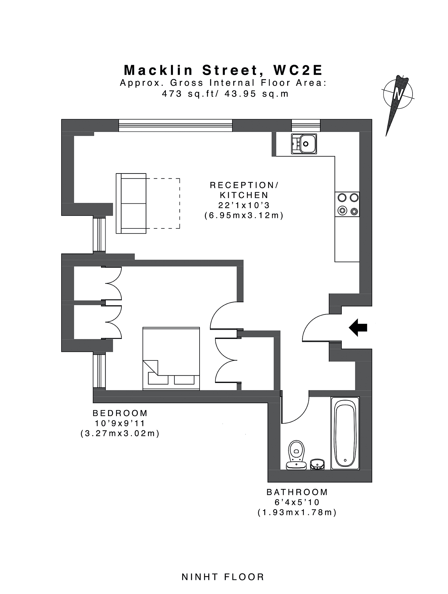  One Bedroom Apartment  -  Macklin street  - Gallery -  2