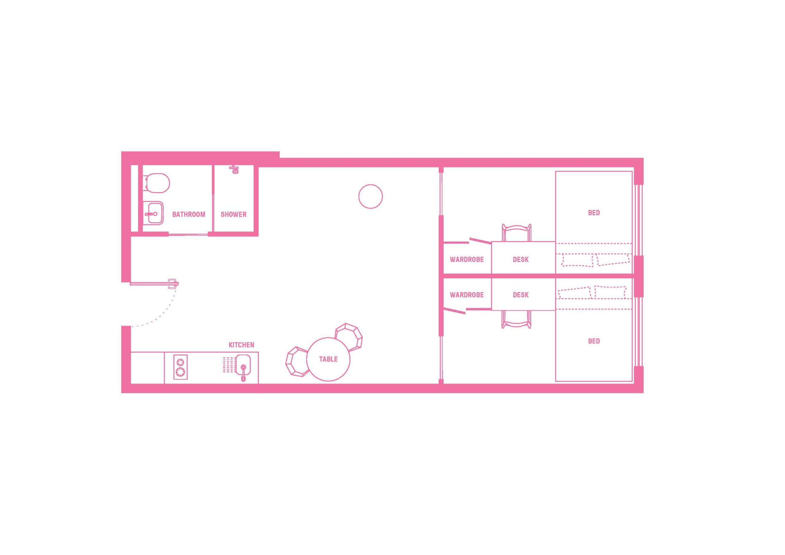  Double Bed, 2 Bed Apartment  -  Scape Lincoln College  - Gallery -  7