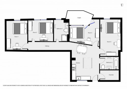 Amazing double bedroom, with private balcony, in Sendling-Westpark