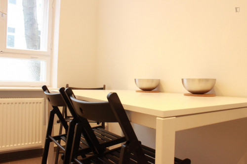 Comfy single bedroom in shared bedroom apartment in Pankow