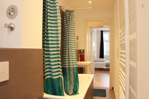 Comfy single bedroom in shared bedroom apartment in Pankow