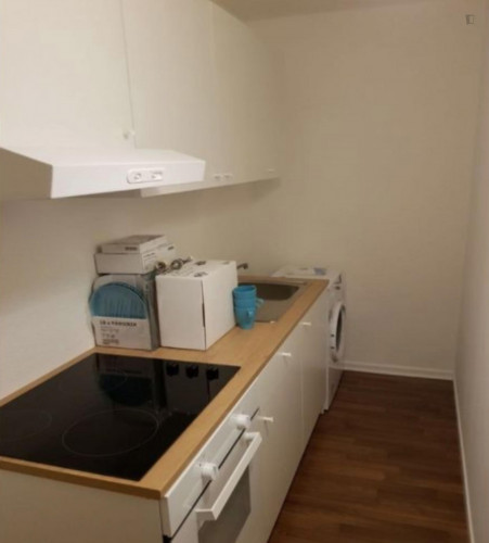 Cute single bedroom in a 3-bedroom apartment near Stellingen train station