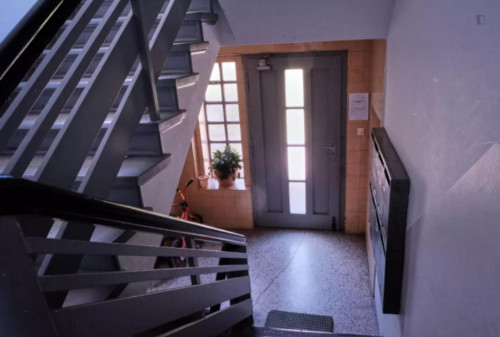 Bright single bedroom in a 3-bedroom apartment near U Grenzallee (Berlin) transport stop