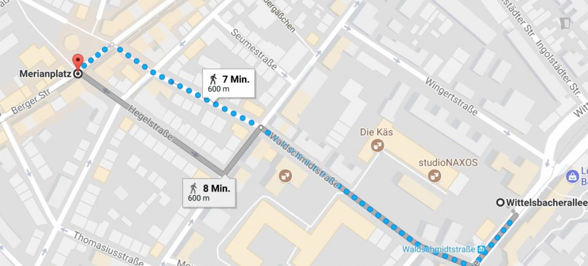 1-bedroom apartment, with outdoor area