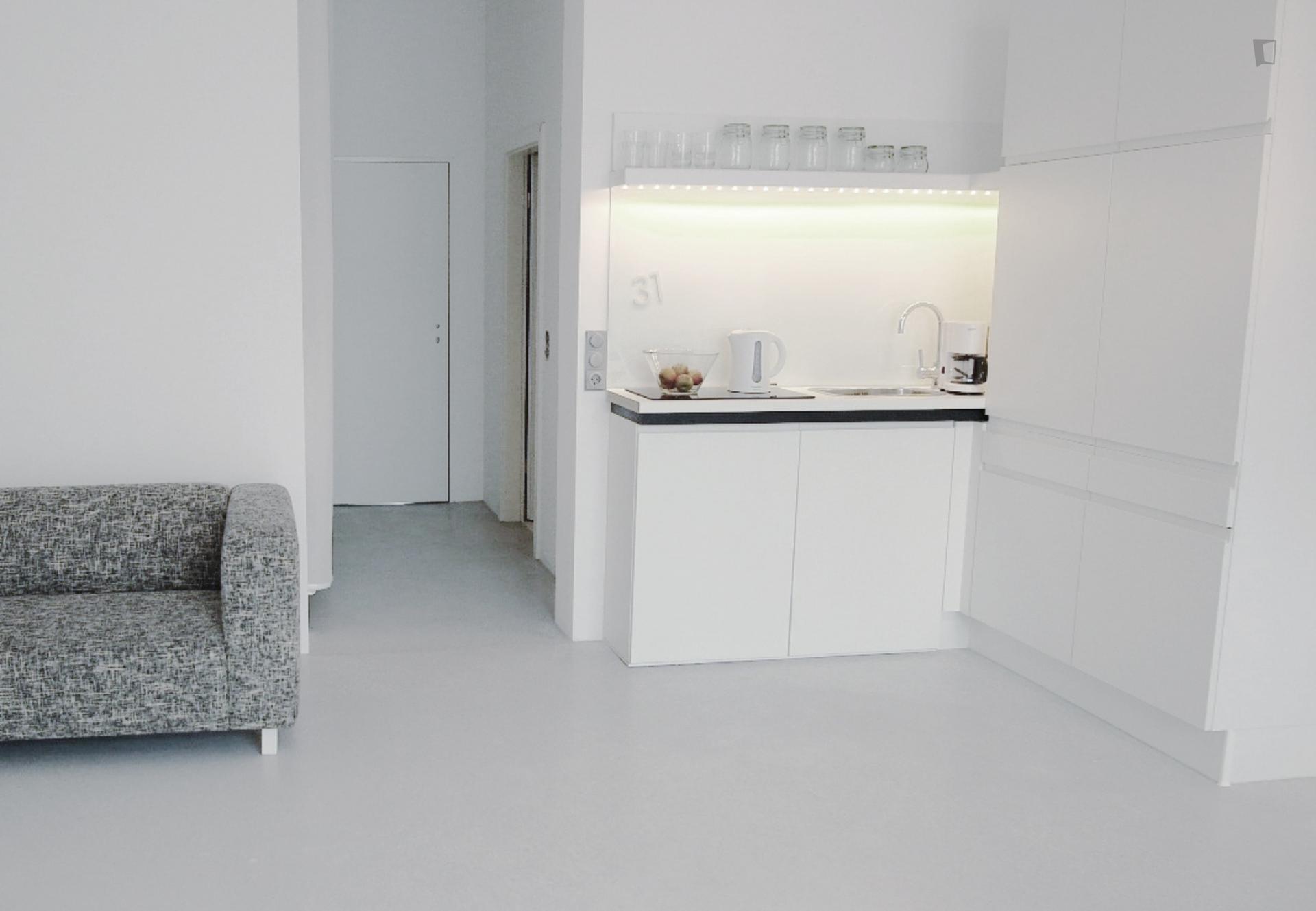 1-bedroom apartment, with outdoor area