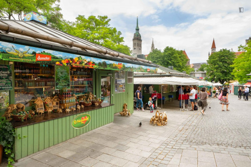 Cozy single bedroom in a 5 bedroom apartment in Altstadt-Lehel