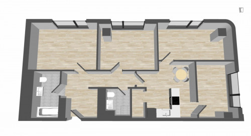 Luminous double bedroom in Westend - Gallery - 8