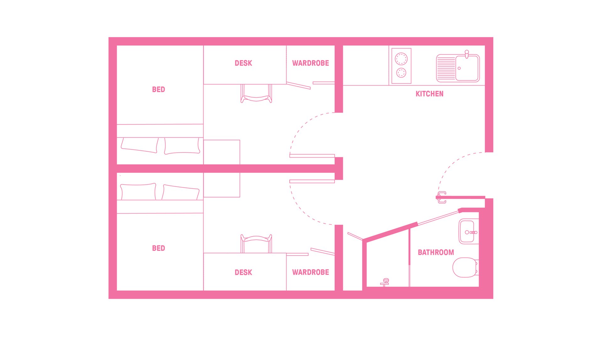  Double Bed, 2 Bed Apartment  -  Scape Toowong  - Gallery -  6