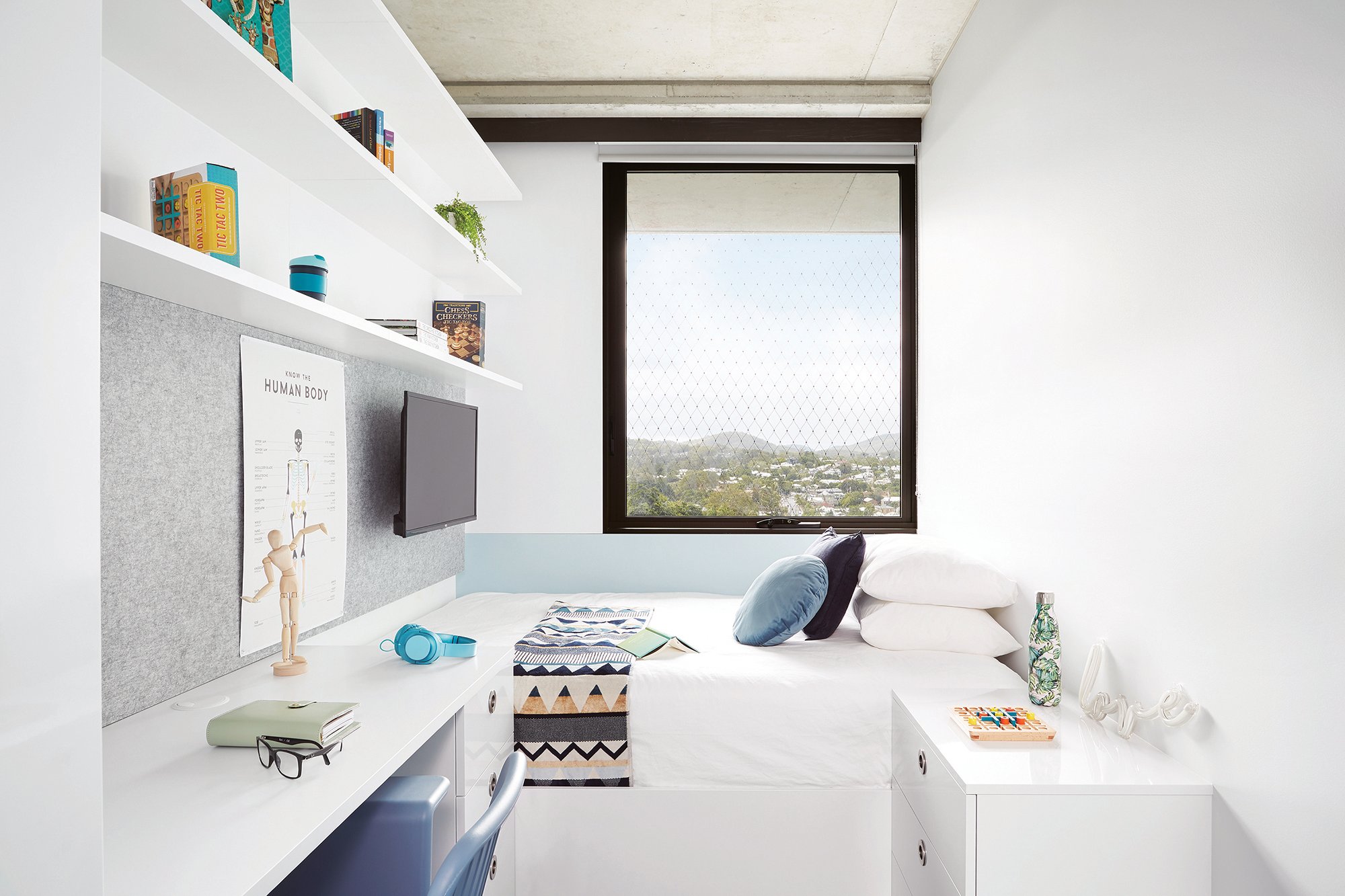 Double Bed, 2 Bed Apartment With Balcony - Scape Toowong - Gallery - 2