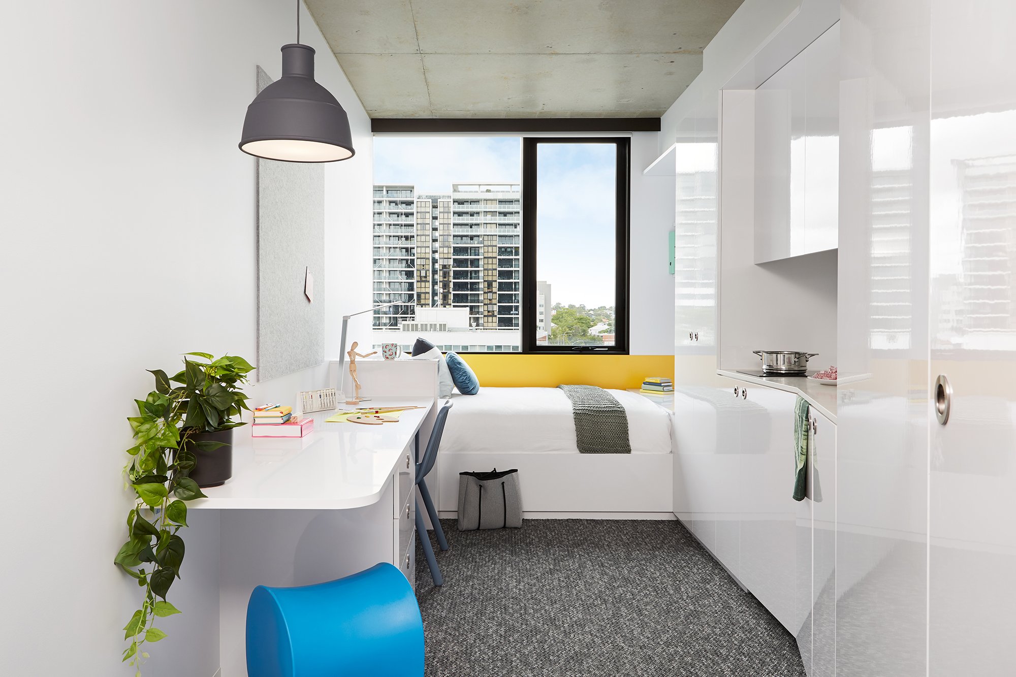  Double Bed, Studio Apartment, Standard View  -  Scape Toowong  - Gallery -  2