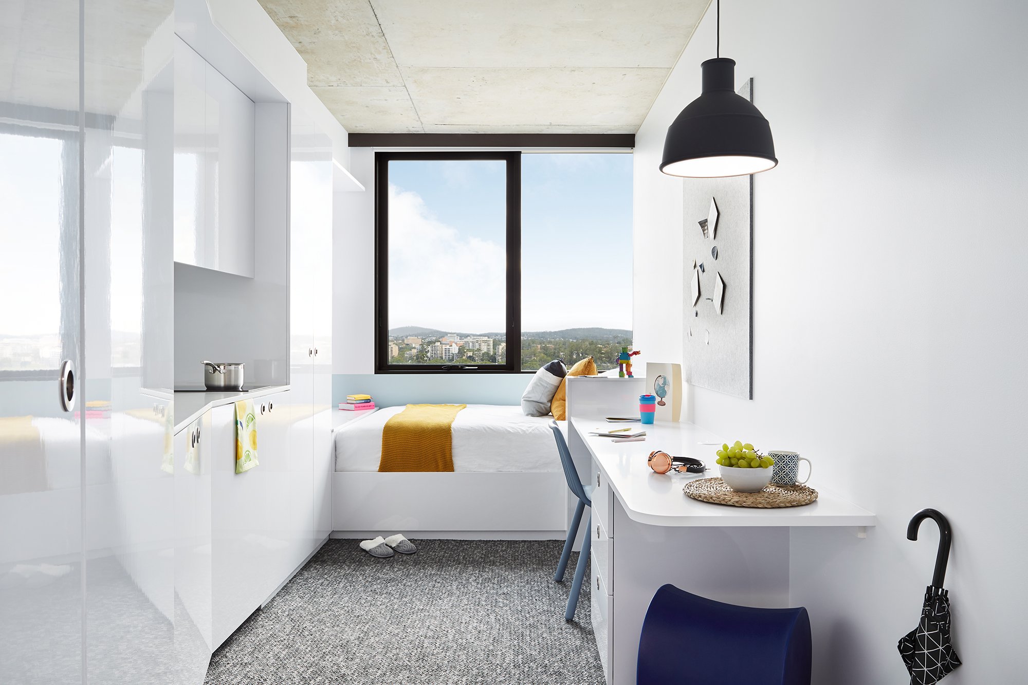 Double Bed, Studio Apartment, Standard View - Scape Toowong - Gallery - 7