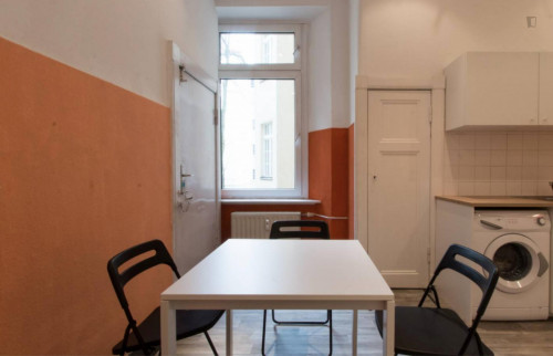 Vintage and wide room with enclosed balcony in 6-bedroom apartment in Westend - Gallery - 11